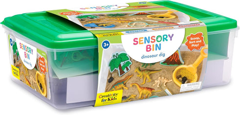 Creativity for Kids Sensory Bin: Dinosaur Dig - Dinosaur Toys for Kids Ages 3-5+, Preschool Learning Activities