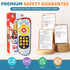 3 1-3 Orzbow Baby Remote Control Toy with Music, Realistic TV Remote Toy with Lights and Sounds, Modes(Learning, Music