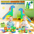 3+ Coodoo Dinosaur Toys Magnetic Tiles - Magnet Building Blocks for Toddler Kids Toys STEM Sensory Outdoor Toy for Year