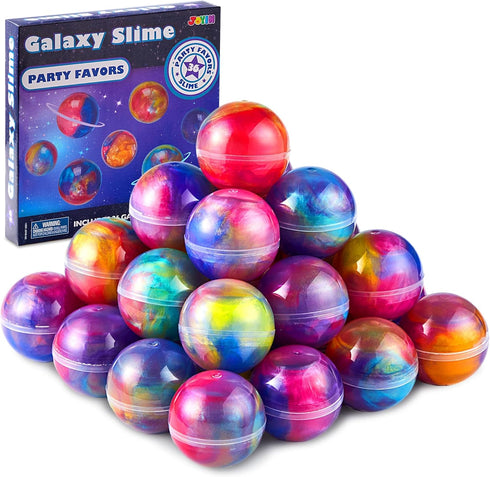 JOYIN Slime Party Favors, 36 Pack Galaxy Slime Ball- Stretchy, Non-Sticky, Mess-Free,