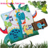 Dinosaur Baby Books for 0-6 Months, Crinkle Cloth Tummy Time Toy Touch and Feel for Babies and Toddlers