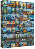 National Parks Puzzle Art Puzzles for Adults 1000 Pieces, Painting Jigsaw Puzzles Van Gogh National Park Puzzles, Volcano Yellowstone Travel Puzzles for Adults Scenery Puzzle