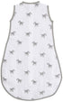 Amazing Baby Cotton Muslin Sleeping Sack, For Baby Boy or Girl, Wearable Blanket with 2-way Zipper, Zebras, Black, Medium (6-12 Month)