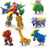 5-in-1 Robot Dinosaur Toys Set: Large Transforming Robot Take Apart Kit with 5 Dinosaur Action Figures for Kids Ages 4-9