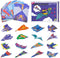 Leven DIY Paper Airplane Book, 16 Creative Folding Paper Planes with 48