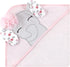 Floral Elephant Hooded Baby Towels - Unisex Cotton Rich Design
