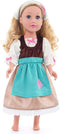 Little Adventures Cinderella Day Dress with Headband, Princess Doll Dress - Doll Not Included, Machine Washable