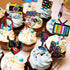 Clabby 32 Pieces 80s 90s Cupcake Topper Theme Birthday Party Decorations, Hip Hop Cake Supplies for Adults, Roller