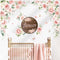 decalmile Large Pink Flower Wall Decals Pink Blossom Floral Vine Butterfly Wall