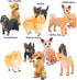 Liberty Imports 18 PCS Large Dog Figurines Playset, Realistic 4" Toy Pet Figures