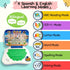 ZEENKIND Spanish & English Small Talking Laptop Toy for Kids 2-4 Years, Learn Alphabet, Numbers, Words, Math
