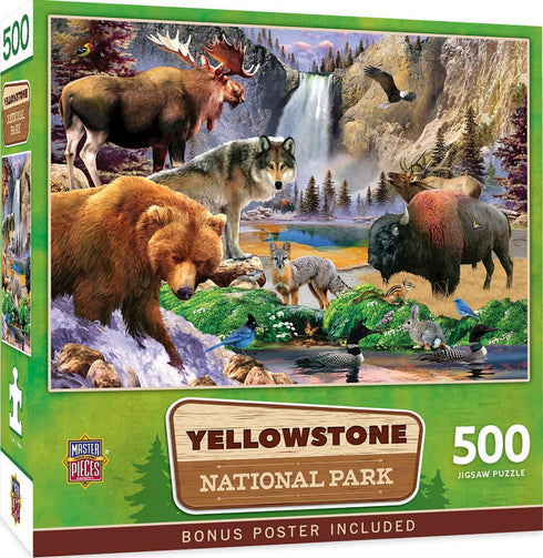 Yellowstone National Park 500 Pieces Jigsaw Puzzle for Adults, Family, or Kids by Baby Fanatics MasterPieces - 15"x21"