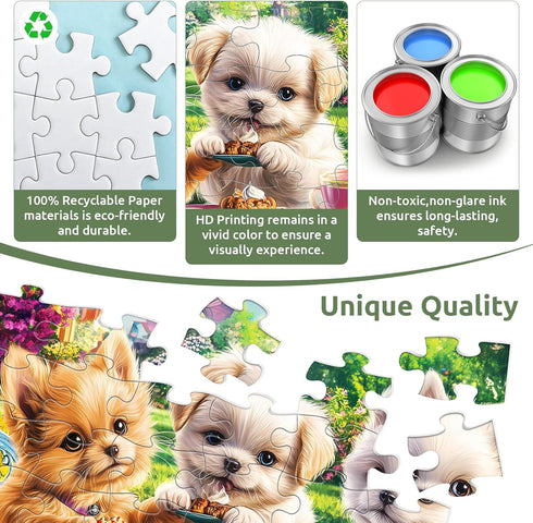 6 Pack 36 6 Large Piece Puzzles for Seniors, Dementia Alzheimer's Products Activities for Elderly Adults,Alzheimers