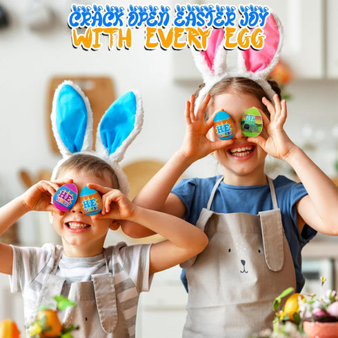 12 Pack Fun Express Prefilled Easter Eggs - Christian Gifts for Kids with Religious Toys Inside | Easter Egg Fillers
