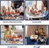 Set: 3+ Kids Pizza Oven Play Ice Cream Maker, Card Reader, Cash Register, Play Food (Pizza, Chicken Nuggets, Fries)