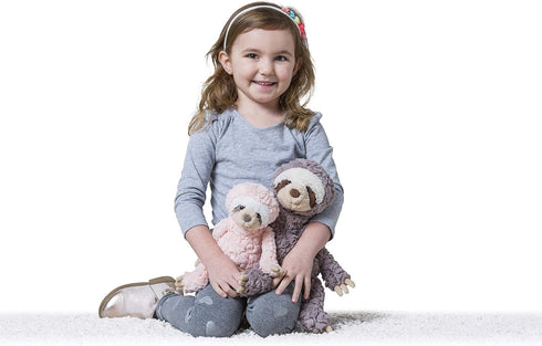Mary Meyer 12-Inches Grey Putty Sloth Stuffed Animal Soft Toy