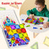 Niukdier Set 60pcs 3+ Magnetic Tiles Mini Travel Toddler Magnetic Blocks Building Kids Toys, Montessori Preschool