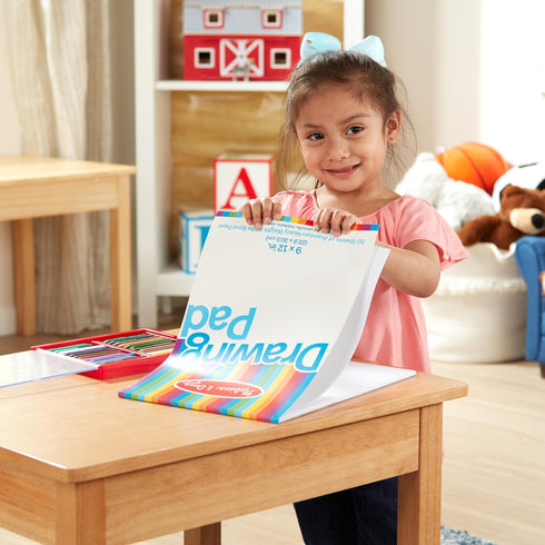 Melissa & Doug Drawing Pad, 9 x 12 inches, 50 Sheets of White Bond Paper