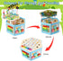 Wooden Activity Cube for 1 Year Old Kids, Educational Bead Maze for Toddler Age 1-3, Montessori Gift