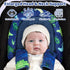 2-in-1 Set Baby Car Seat Head Support with Extra Headrest, Babybody Supports with Shoulder Pads for Newborn, Adjustable