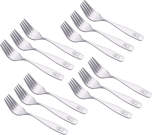 ANNOVA Kids Silverware Set - Children's Safe Flatware Stainless Steel Utensils for LunchBox (12 Pieces)