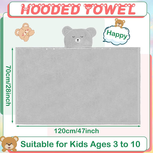 0-5 28 47 Inch Color,2 Xtinmee Toddler Bath Towels Hooded for Kid Year x Absorbent Baby Hooded Towel with Bear Ears