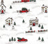 (Pack 2) Hudson Baby Unisex Baby Cotton Flannel Receiving Blankets, Christmas Scene, One Size