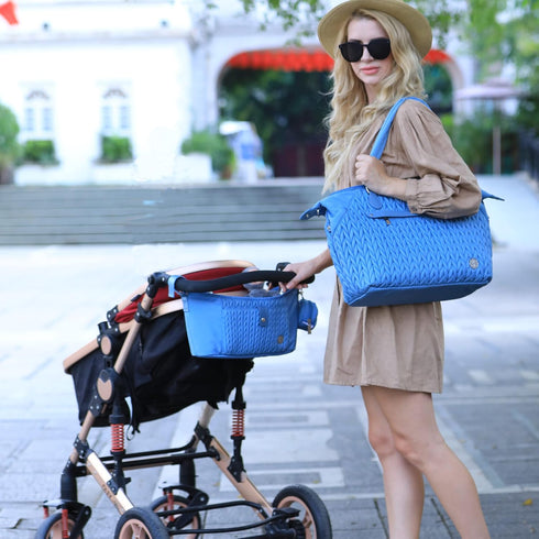 Universal Baby Stroller Organizer, Diaper Caddy with Adjustable Straps for Nearly Any Stroller