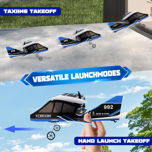 8-12 Rc Plane, Remote Control Airplane for Boys Kids Adults Toy Flying Airplane Skyriders Rc Jet Easy to Fly Outdoor