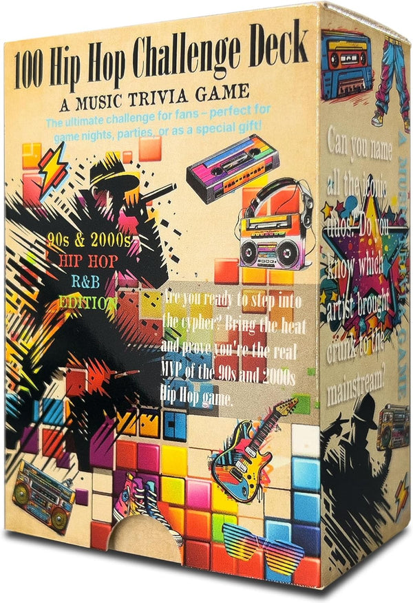 Music Trivia Card Game, Adult Game Night and Fun Family Party Quiz