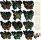 Sratte 120 Pcs Butterfly Scratch Cards, 12 Styles Rainbow Spring Crafts, Kids' Paper Craft Kits for DIY Decoration