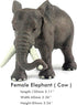 Playset 3 FUNSHOWCASE African Jungle Animals Toy Elephants Figure Realistic Plastic Figurine Pcs