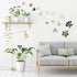 Tenare 14 Pcs Dog Paw Print Mirror Stickers - Removable Acrylic Wall Decors for Bathroom, Living Room, Bedroom Art