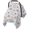 Metplus Muslin Carseat Cover for Babies, Lightweight Breathable Infant Carrier Cover for Girls & Boys