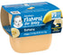 Gerber 1st Foods Baby Food - Banana Puree, Natural & Non-GMO, 2 Ounce Tubs, 2-Pack (Pack of 8)