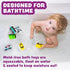 6 Pack Tub Works Vehicles Bath Cars Mold Free Bath Toys, | Sealed, No Hole Bath Toys Design Keeps Moisture Out | Soft
