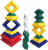 Pyramid Stacking Toy Building Blocks, 3D Puzzle Brain Teasers for Kids and Adults, Creative Preschool Learning