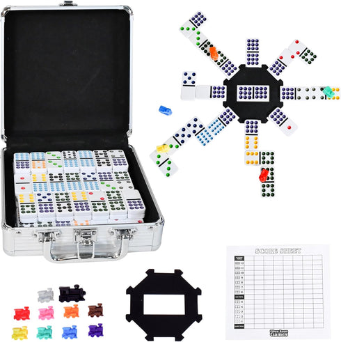 Sunny Days Entertainment Elbow Room Games Mexican Train Dominoes Set Double 12