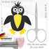 3 (555) Swords Germany - Baby Nail Scissors Safety Scissors with round tips for Children - Babies - toddlers - Infants