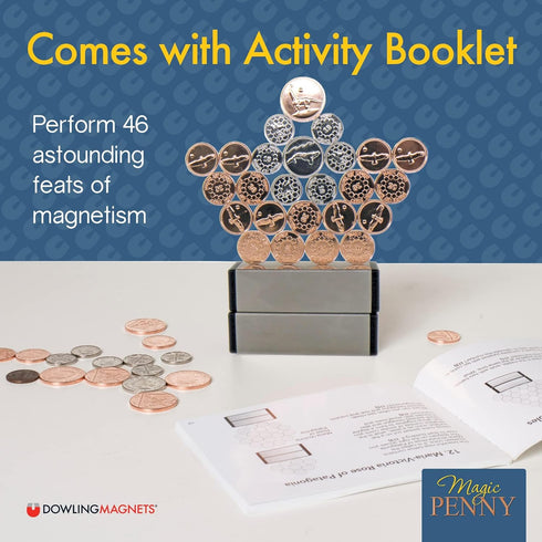 8, 9, 10, 11, 12+ Dowling Magnets Magic Penny Magnet Kit - STEM Toy Gift for Kids Years Old - Perfect Educational Gift