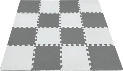 Fuzayylu 18 Pieces Foam Play Mat, Interlocking Playmat Tiles, Foam Floor Mat Tiles, Puzzle Play Mats, Exercise Gym Mats