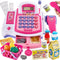 BUYGER Kids Cash Register Toy with Scanner, Receipt Printer, Microphone, Shopping Play