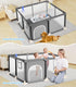 47"x47" Setup, Dripex Baby Playpen, Small Playpen for Babies, Enhanced Safety Baby Play Yard for Indoor & Outdoor