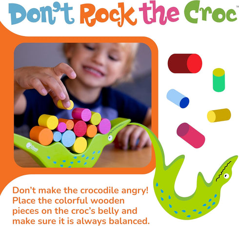 3-5, 3 FoxMind Games Don't Rock The Croc, Toddler Boy Girl Games, Kids Games Multiplayer Year Old Board Games
