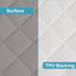 2 Pack 28"x52" NTBAY Waterproof Crib Mattress Protector, Quilted Toddler Fitted Sheet - Machine Washable - Soft