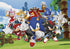 Clementoni 27159 Sonic Supercolor Sonic-104 Pieces-Jigsaw Puzzle for Kids Age 6-Made in Italy, Multi-Coloured