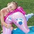 BANZAI Spray 'N Splash Unicorn Pool, Inflatable Outdoor Backyard Water Slide, 78 in Length