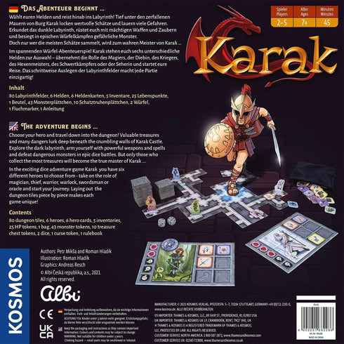 Karak | Competitive Role-Playing Fantasy Game for Kids, 2-5 Players Ages 7+, from Kosmos Games