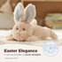 Bearington Collection Baby Bunny Tail Plush Stuffed Animal with Rattle, 8 Inches