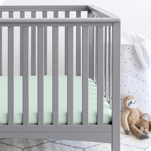 3-Pack 1800 Bare Home Fitted Crib Sheet - Premium Ultra-Soft Microfiber - Breathable - Baby Sheet - for Boys & Girls